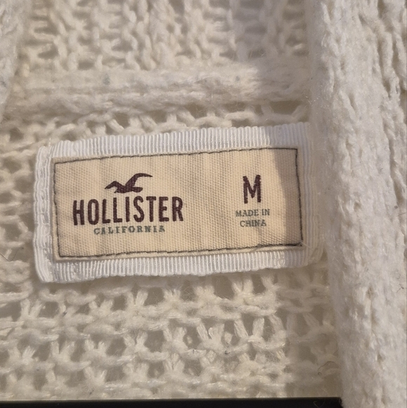 Hollister Off-White Open-Front Cardigan - Picture 3 of 6